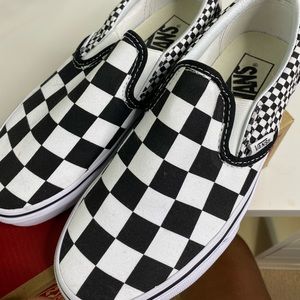 Mix checkerboard vans NEVER WORN